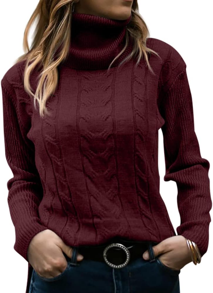 Stylish Knitted Women's Turtleneck - Denise