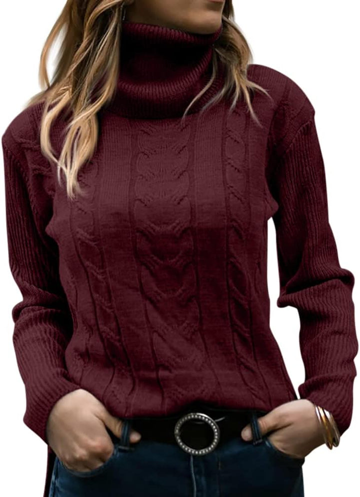 Stylish Knitted Women's Turtleneck - Denise