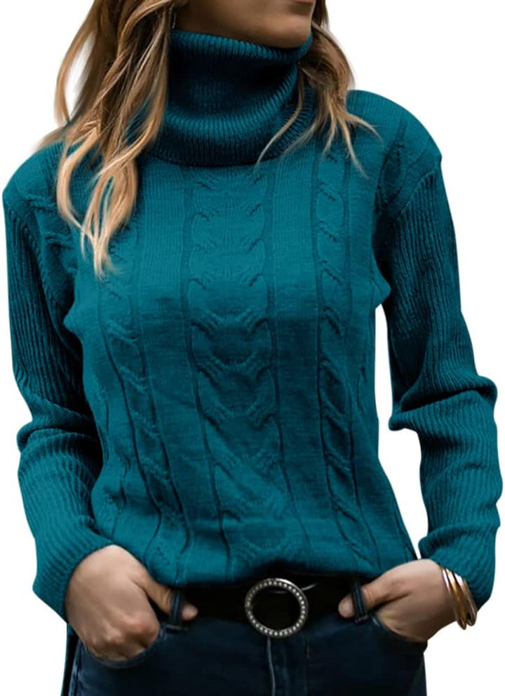 Stylish Knitted Women's Turtleneck - Denise