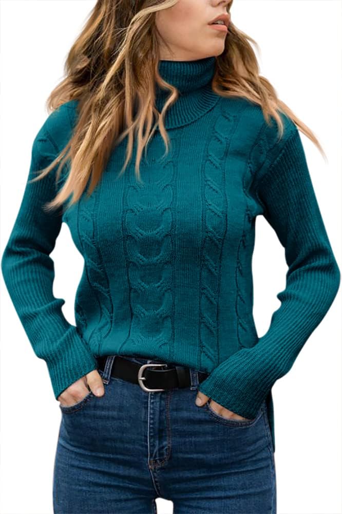 Stylish Knitted Women's Turtleneck - Denise