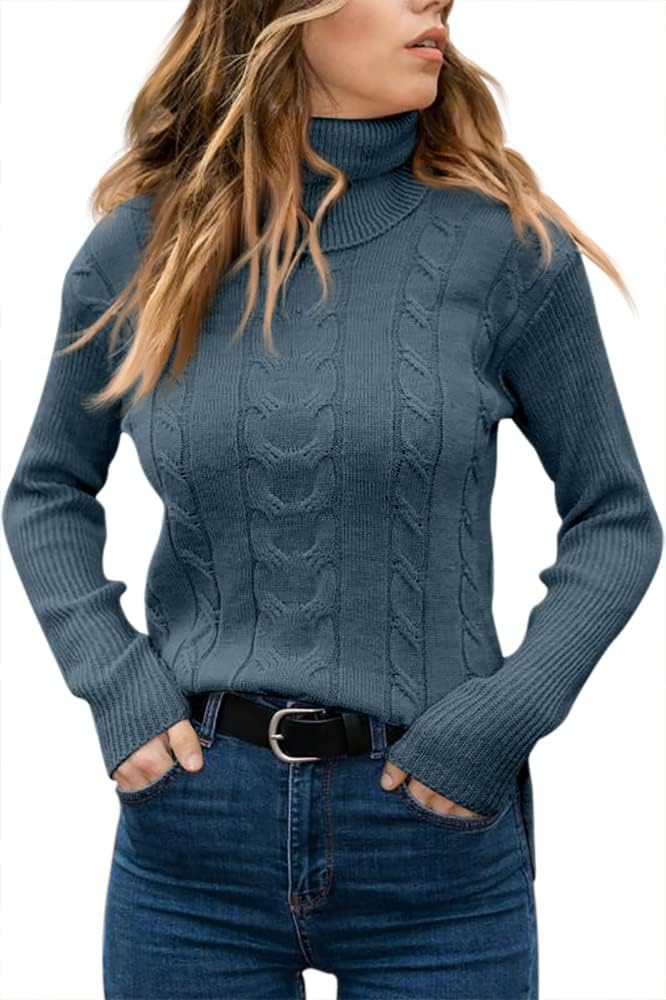 Stylish Knitted Women's Turtleneck - Denise