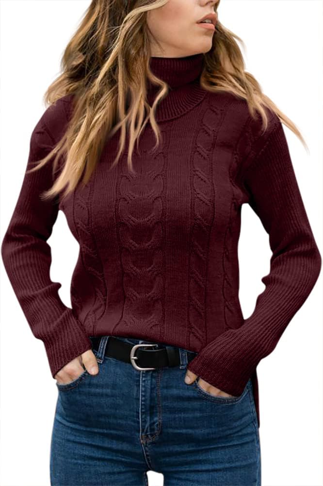 Stylish Knitted Women's Turtleneck - Denise