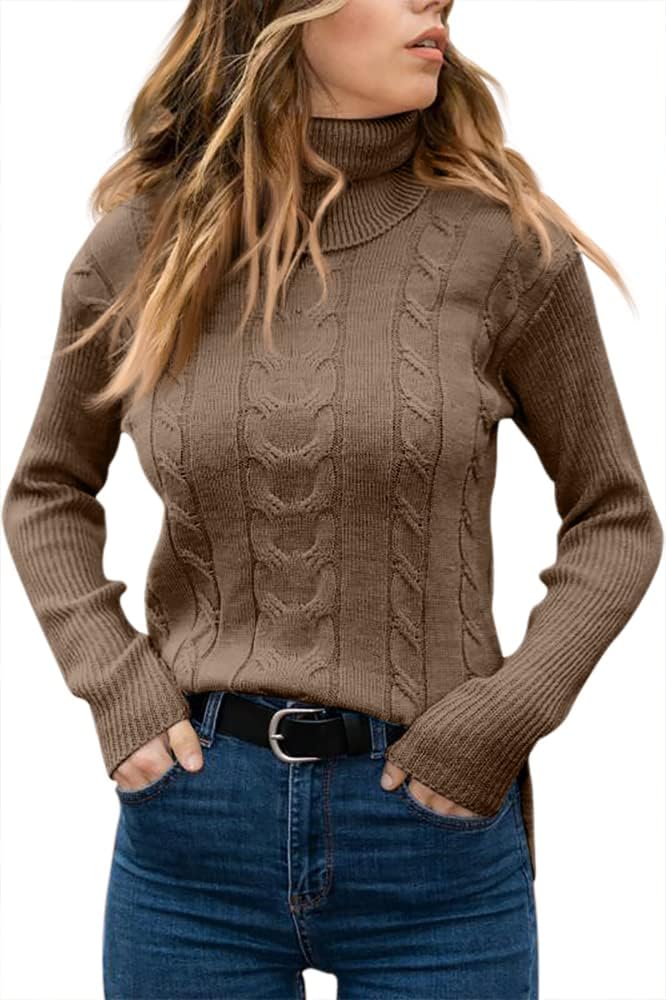 Stylish Knitted Women's Turtleneck - Denise