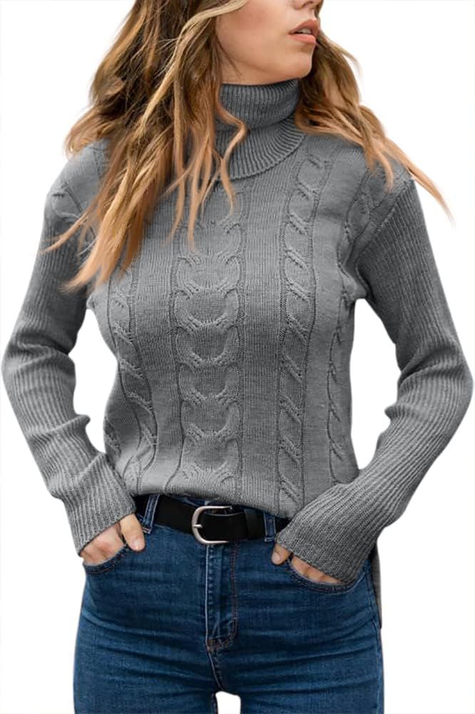 Stylish Knitted Women's Turtleneck - Denise