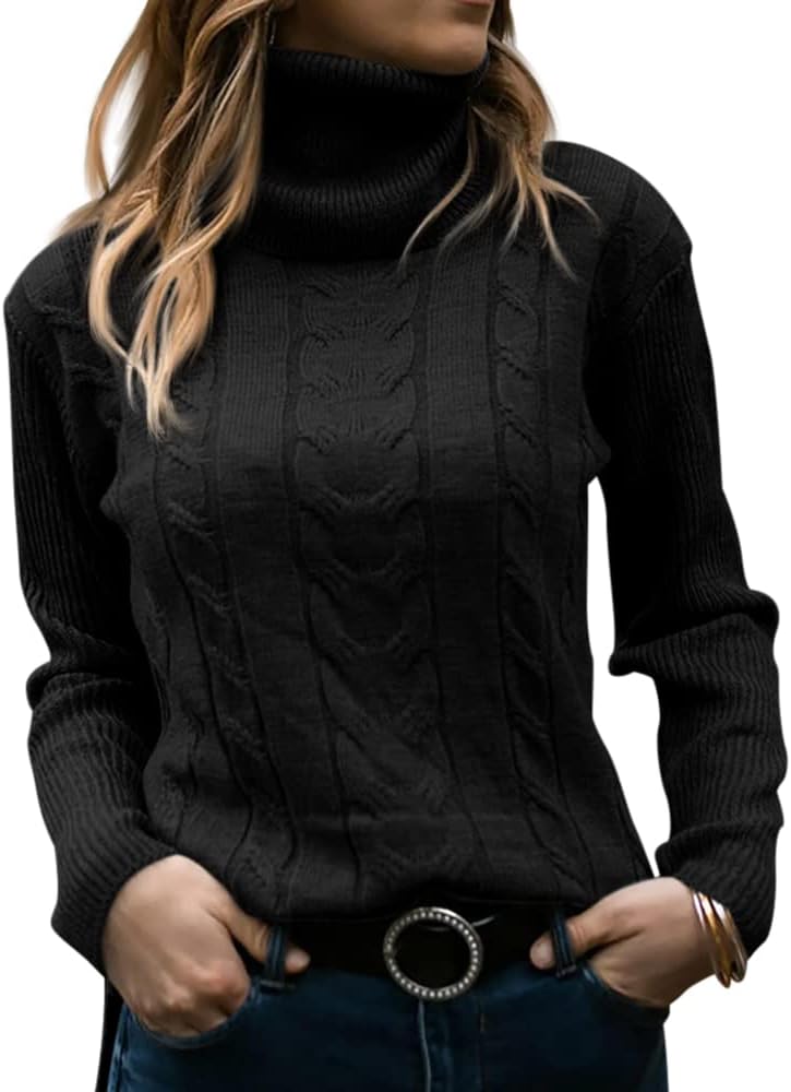 Stylish Knitted Women's Turtleneck - Denise