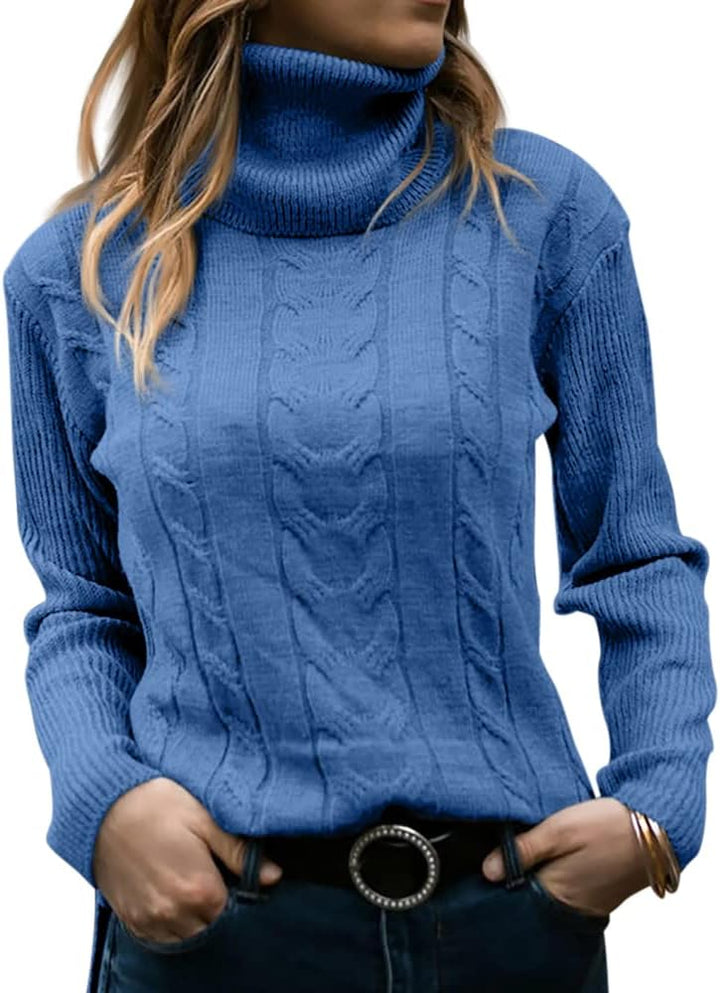 Stylish Knitted Women's Turtleneck - Denise