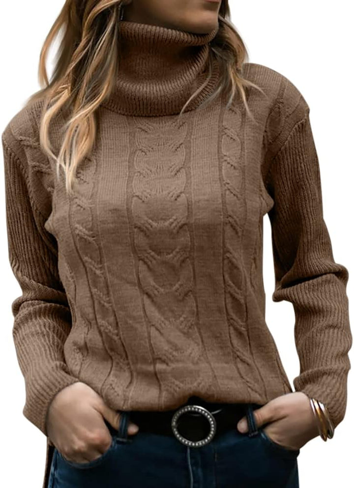 Stylish Knitted Women's Turtleneck - Denise