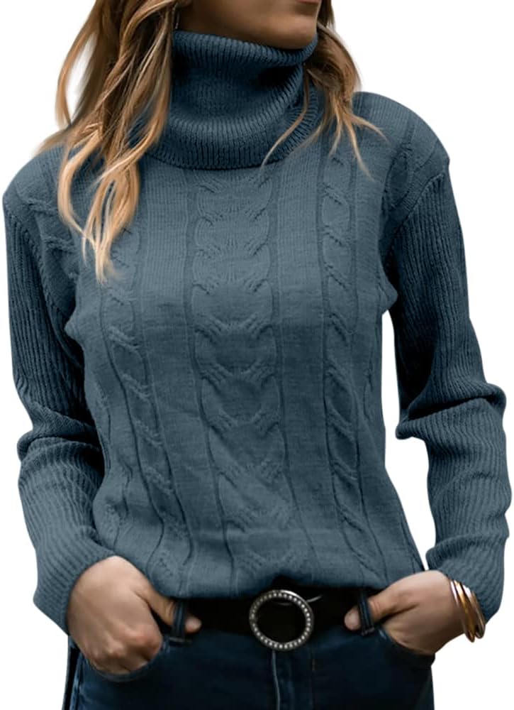 Stylish Knitted Women's Turtleneck - Denise