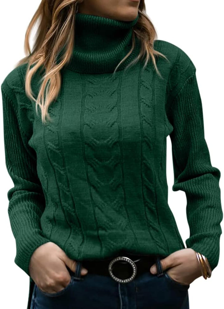 Stylish Knitted Women's Turtleneck - Denise