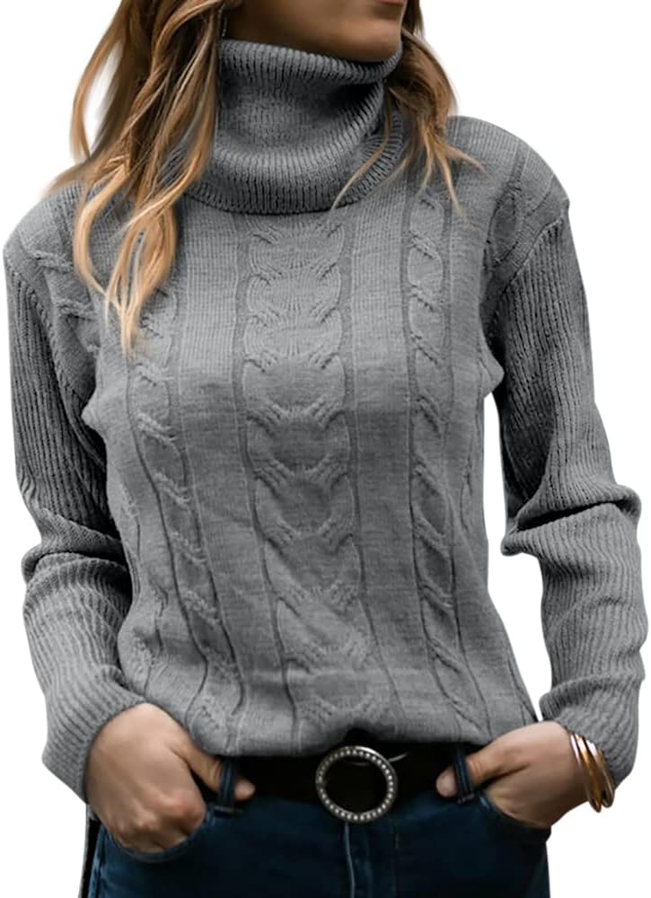 Stylish Knitted Women's Turtleneck - Denise