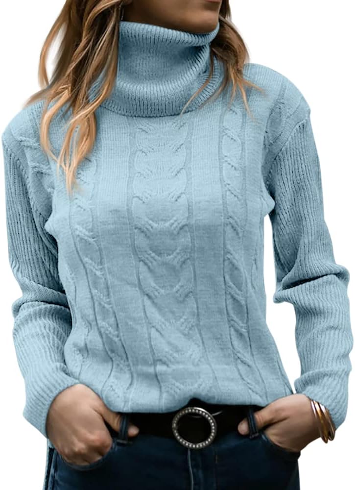 Stylish Knitted Women's Turtleneck - Denise