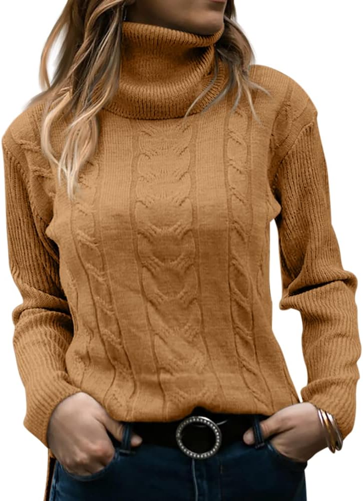 Stylish Knitted Women's Turtleneck - Denise