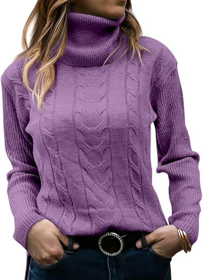 Stylish Knitted Women's Turtleneck - Denise