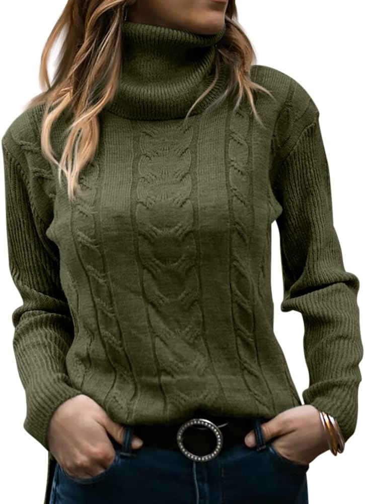 Stylish Knitted Women's Turtleneck - Denise
