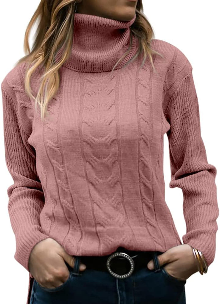 Stylish Knitted Women's Turtleneck - Denise