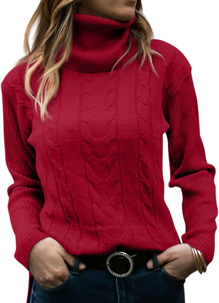 Stylish Knitted Women's Turtleneck - Denise