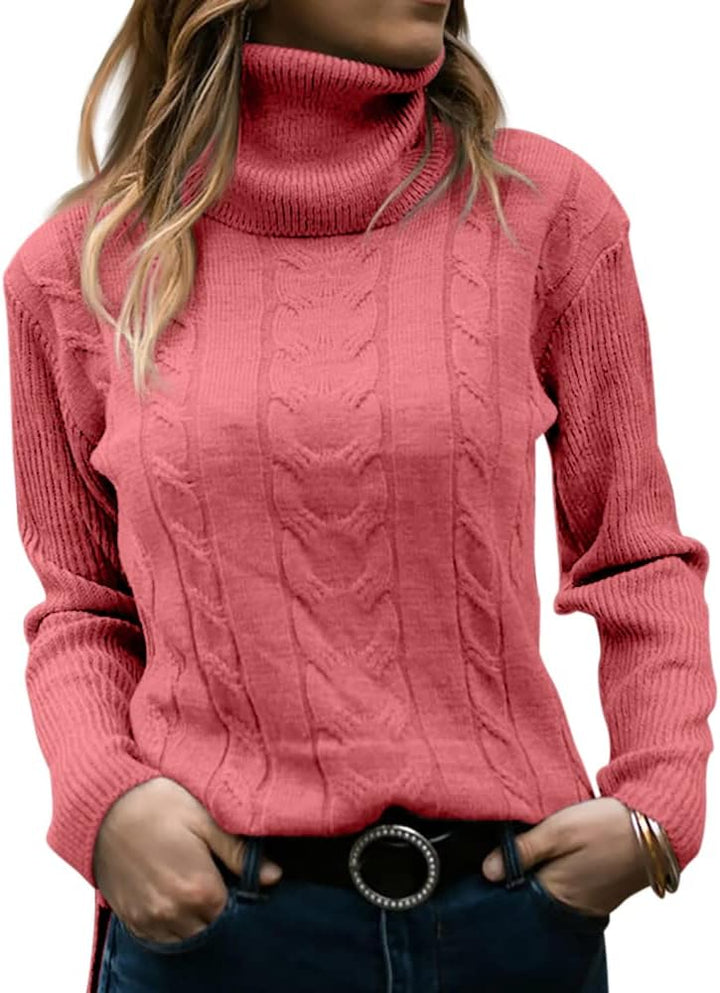 Stylish Knitted Women's Turtleneck - Denise