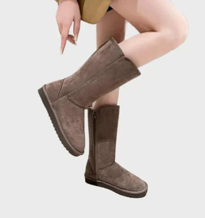 Sweden Sheepskin Ladies Boots - Sofia-Black-4.0-Nora Luxe