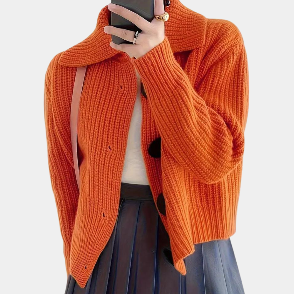 Trendy Orange Women's Jacket - Romy-XS-Nora Luxe