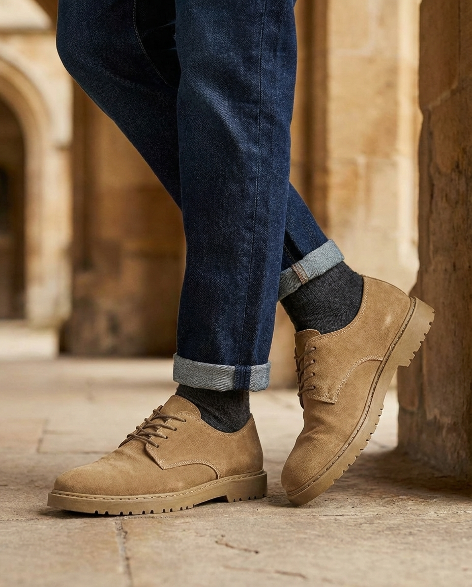 Ronan | Men's Suede Derby Shoes