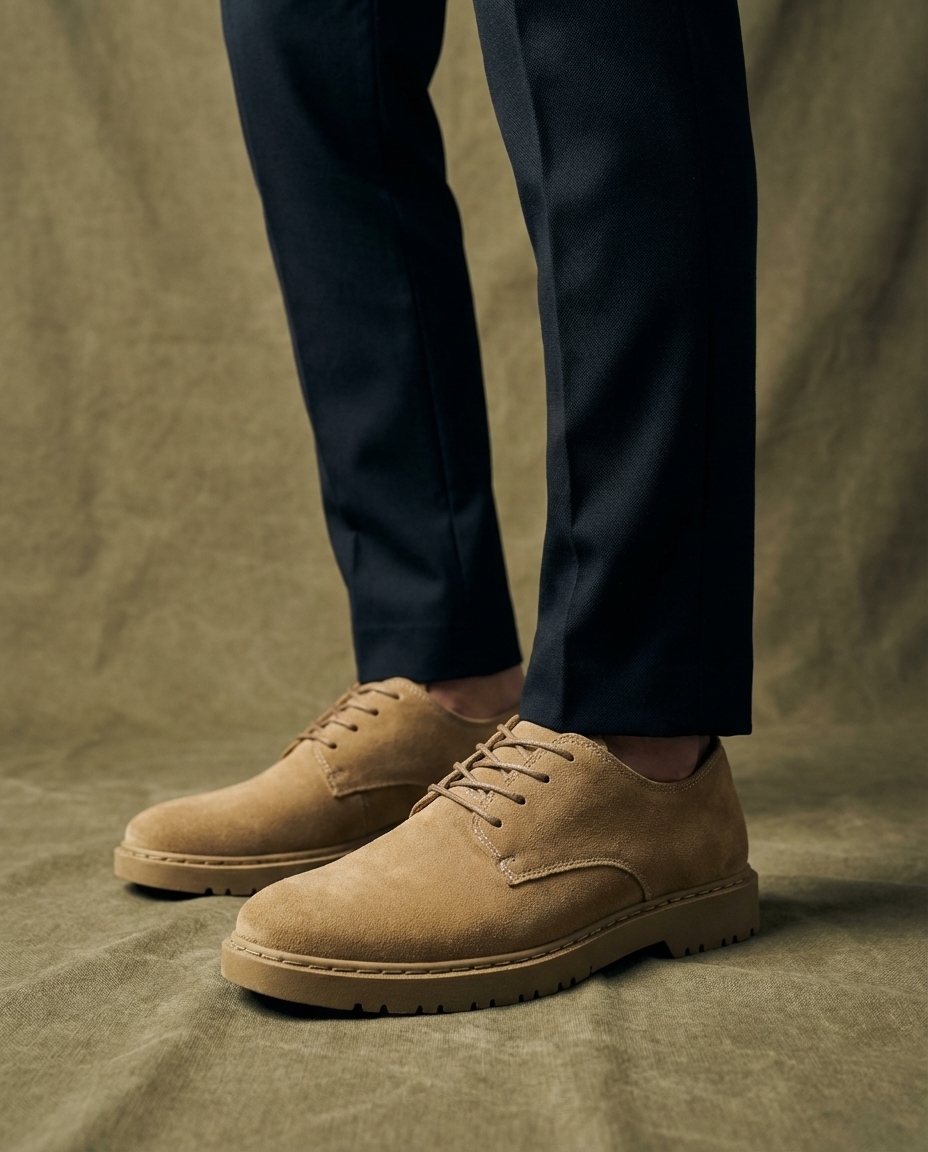 Ronan | Men's Suede Derby Shoes