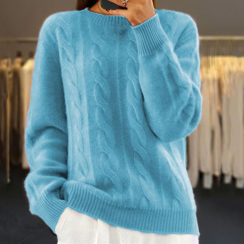 Warm Knitted Ladies Sweater - Bella
