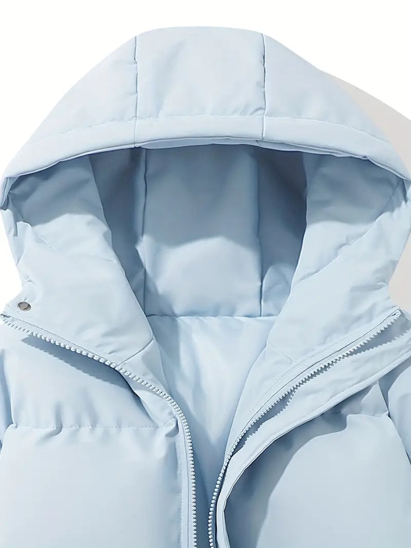Warm Ladies Jacket with Hood - Aurelia-Pink-M-Nora Luxe