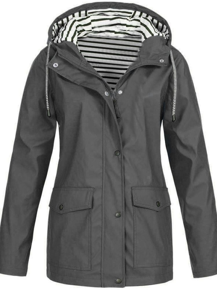 Water- and Windproof Ladies' Jacket - Sophie-Gray-S-Nora Luxe
