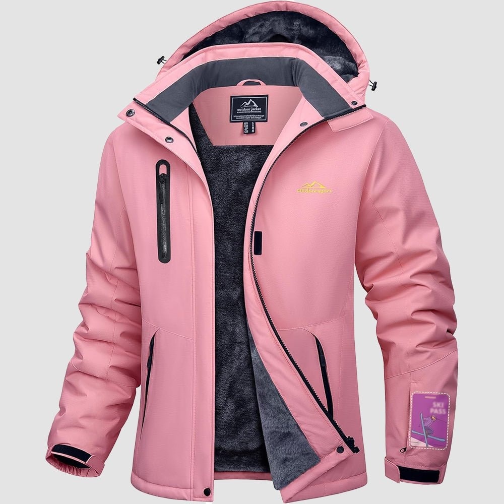 Pink MAGCOMSEN Women's Windproof & Waterproof Snow Ski Winter Jacket in #Color_Pink