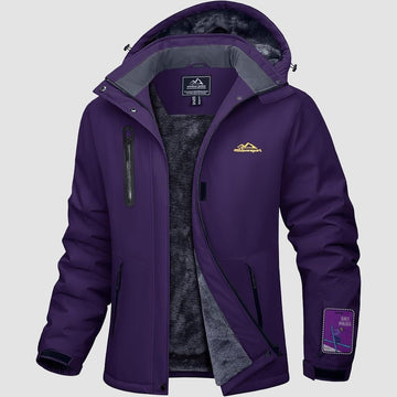 Dark Purple MAGCOMSEN Women's Windproof & Waterproof Snow Ski Winter Jacket in #Color_Dark Purple
